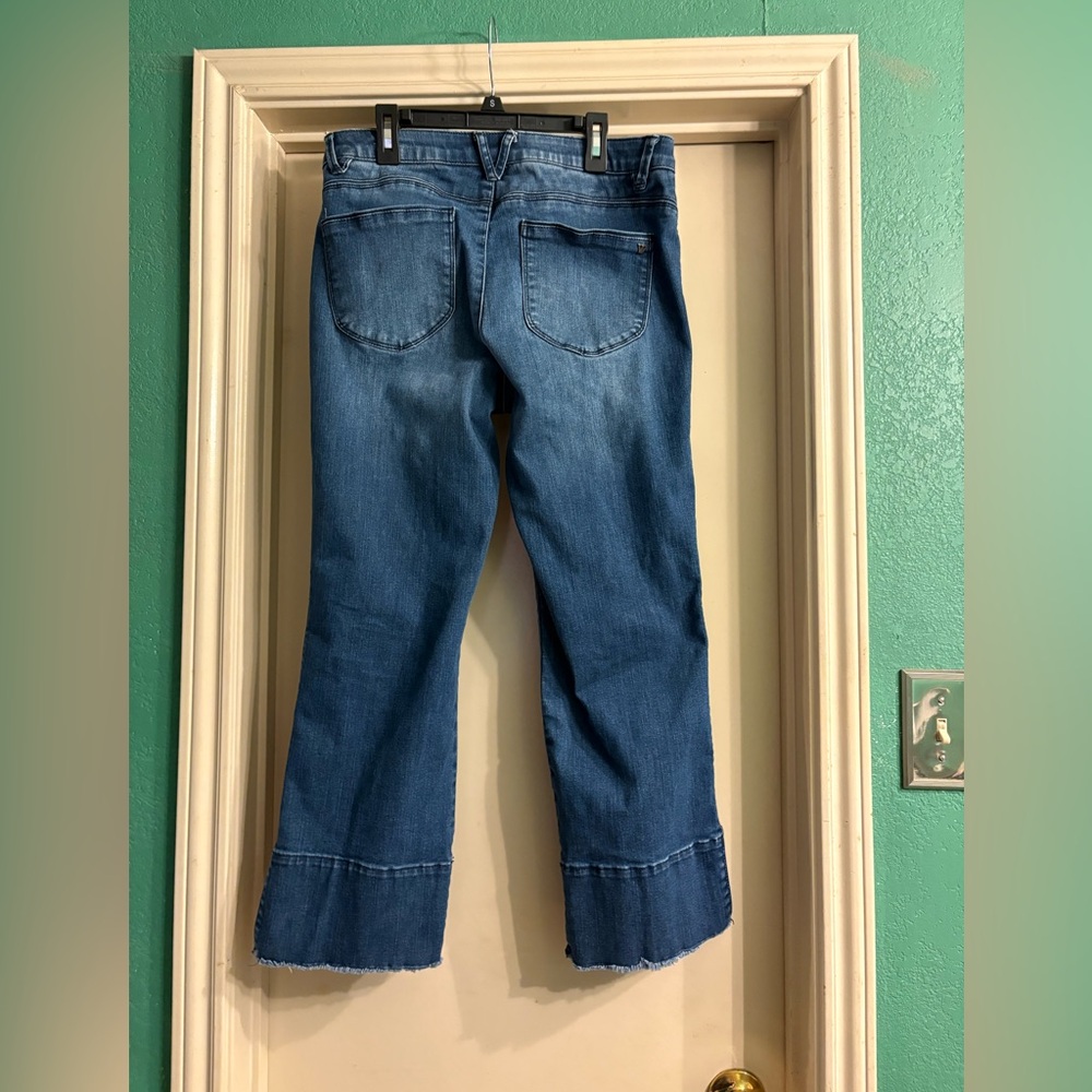 Wit & Wisdom AB Solution Split Hen Kick Flare Distressed Jeans - Picture 9 of 16
